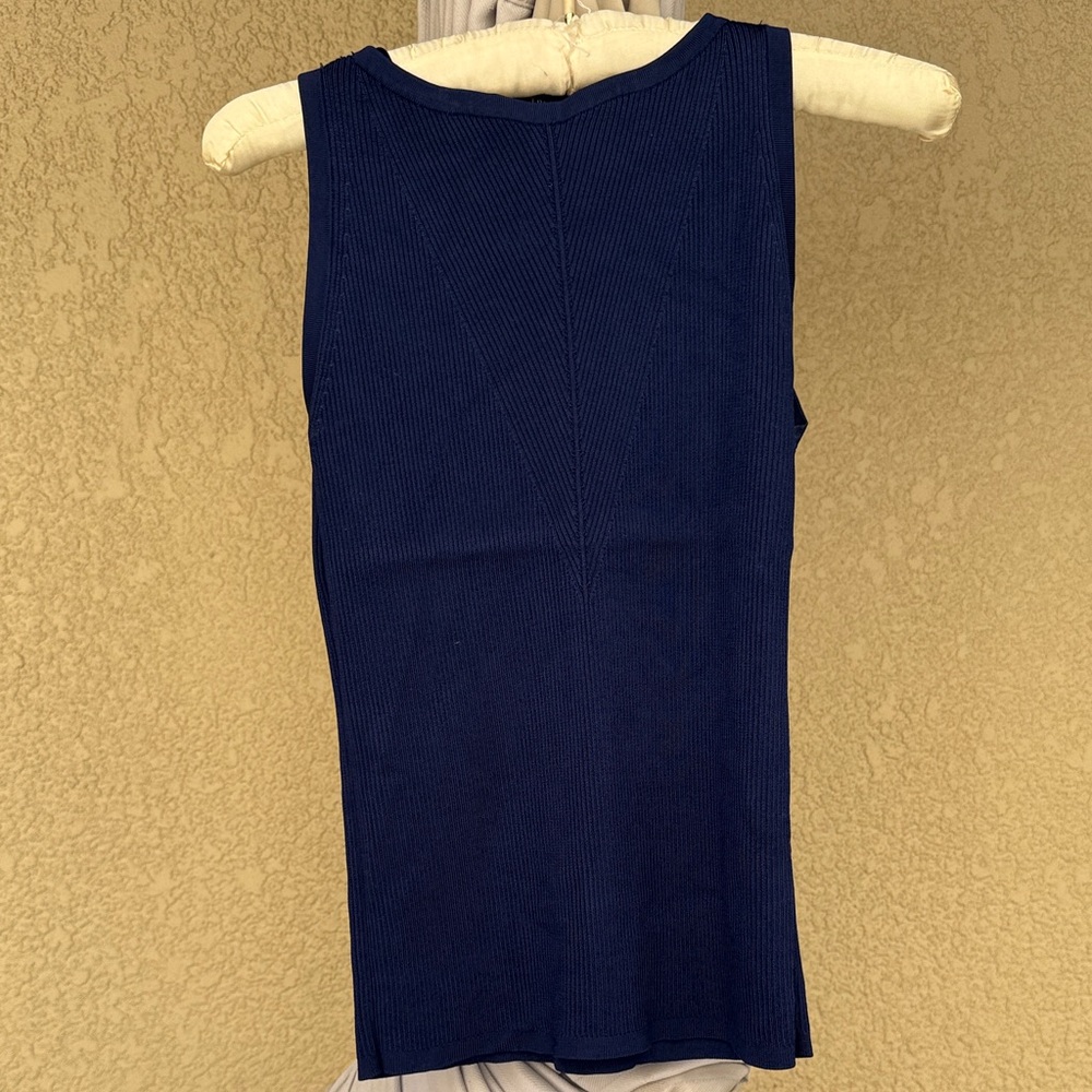 White House Black Market Navy Tank Top